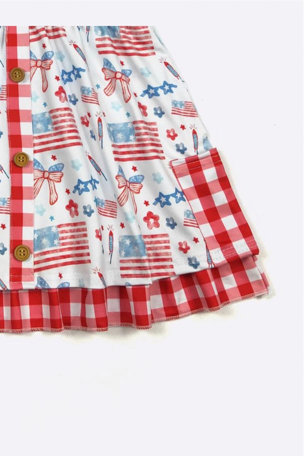 American Plaid Dress by Clover Cottage
