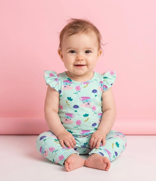 Tea Party Infant Romper by Pete + Lucy