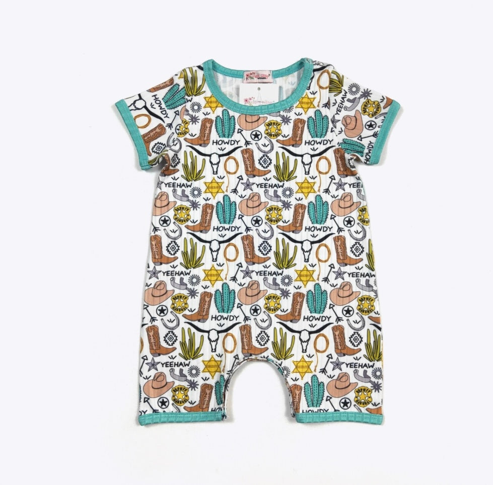 Yeehaw Infant Romper by Clover Cottage