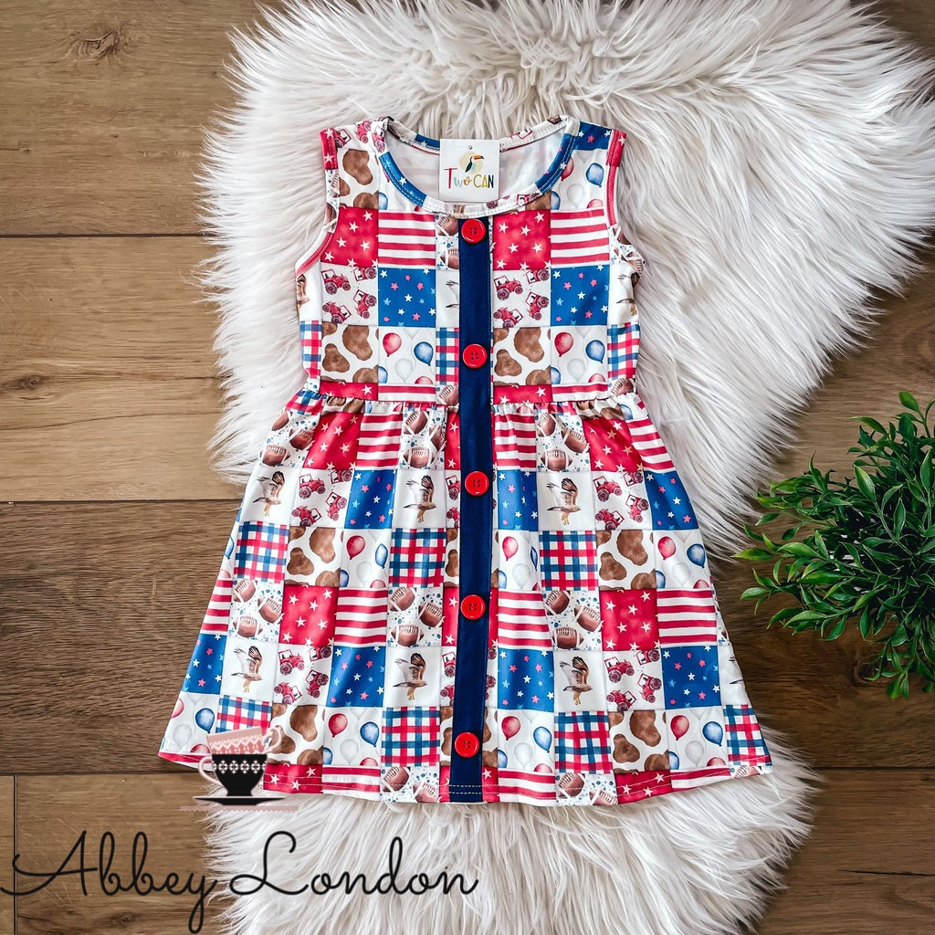 Patriotic Patchwork Dress by TwoCan