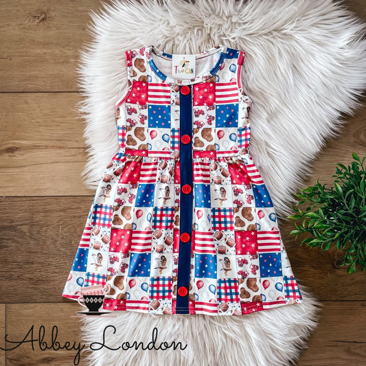 Patriotic Patchwork Dress by TwoCan
