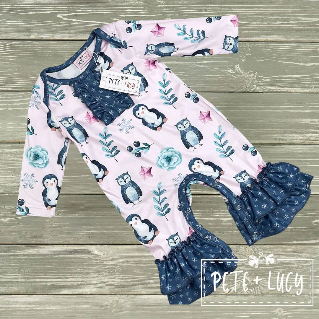 Penguin & Friends Infant Romper by Pete + Lucy