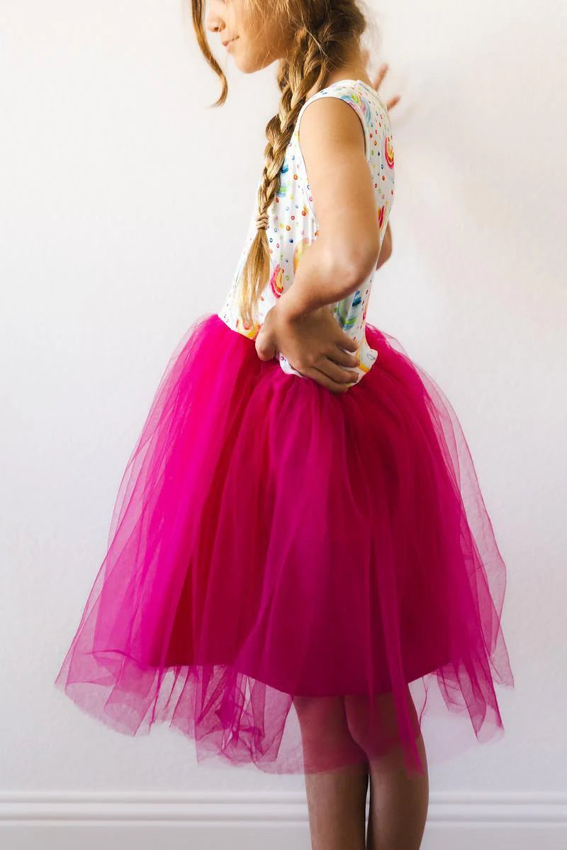 Rainbow Dot Tank Tulle Dress by Mila & Rose