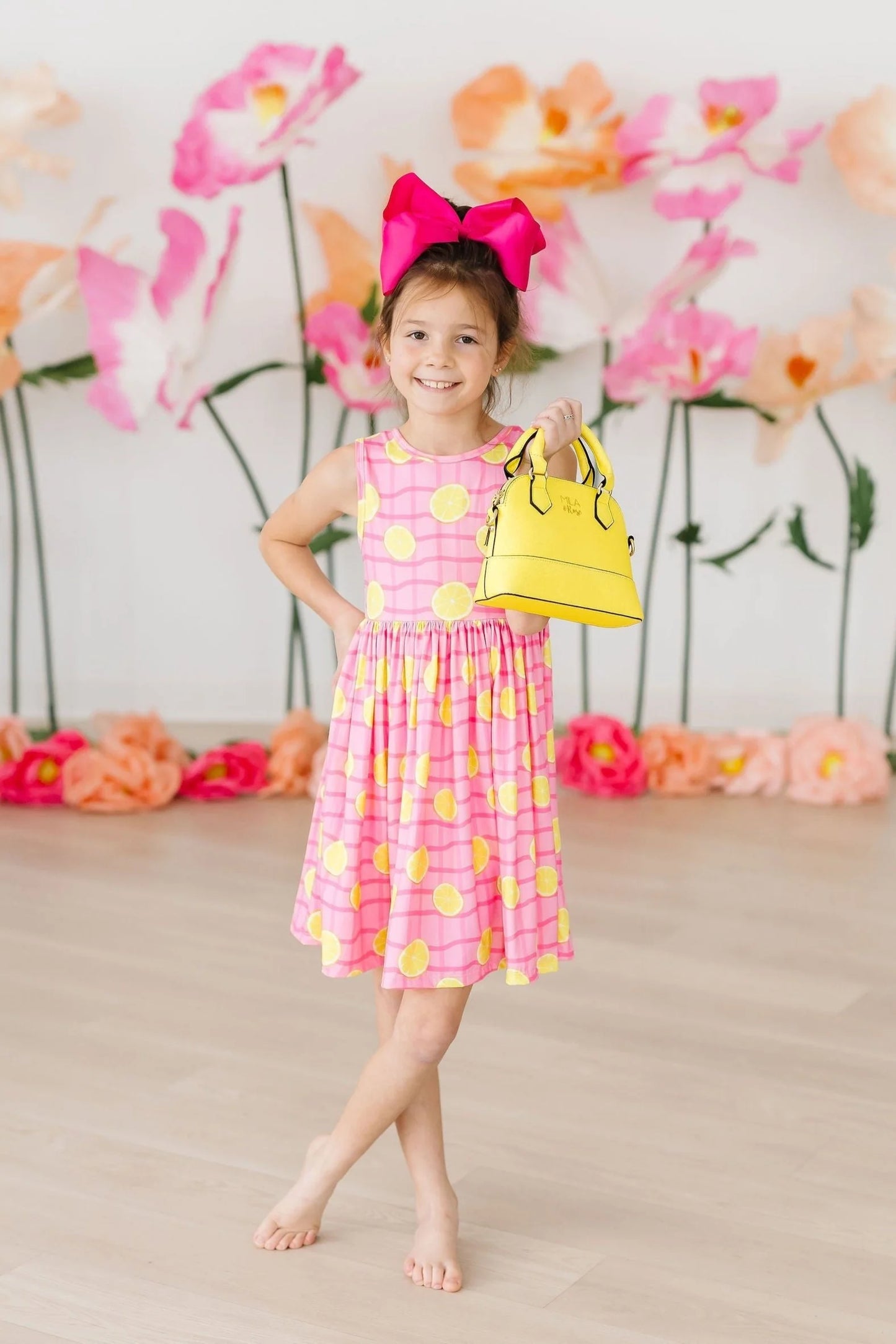 Pink Lemonade Tank Twirl Dress by Mila & Rose