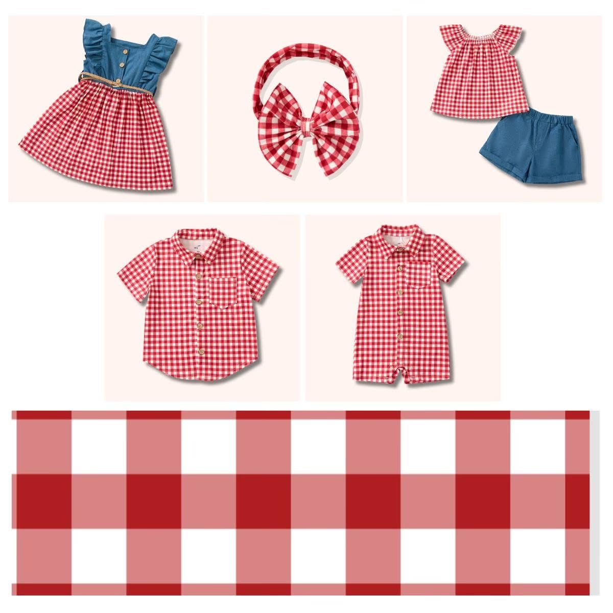 Gingham Picnic Shirt by Pete + Lucy