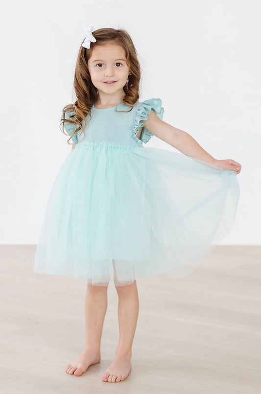 Sage Shimmer Tutu Dress by Mila & Rose