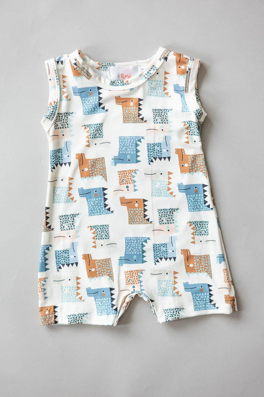 Dino Party Shorty One Piece by Mila & Rose