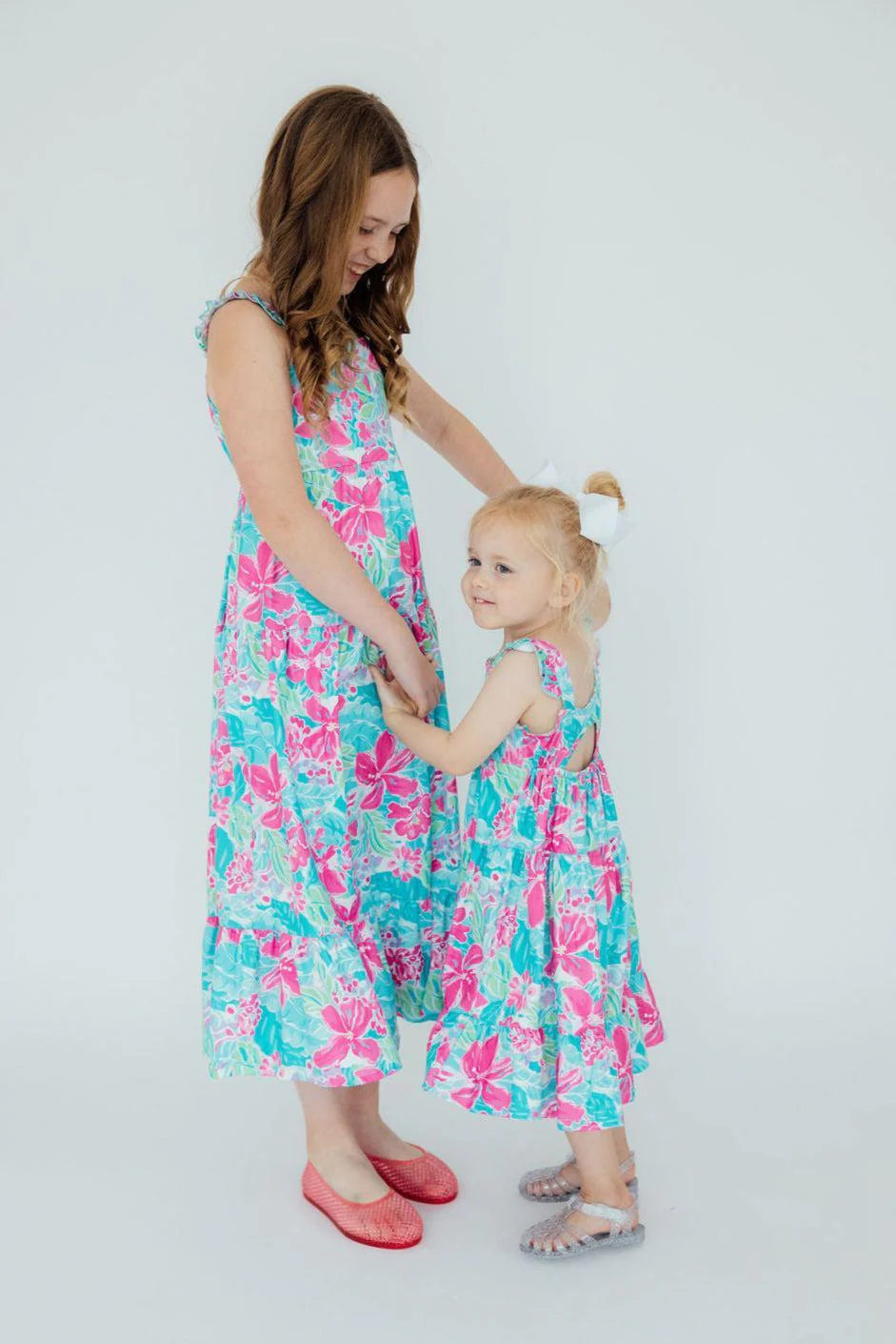 Tropical Punch Ruffle Maxi Dress by Mila & Rose