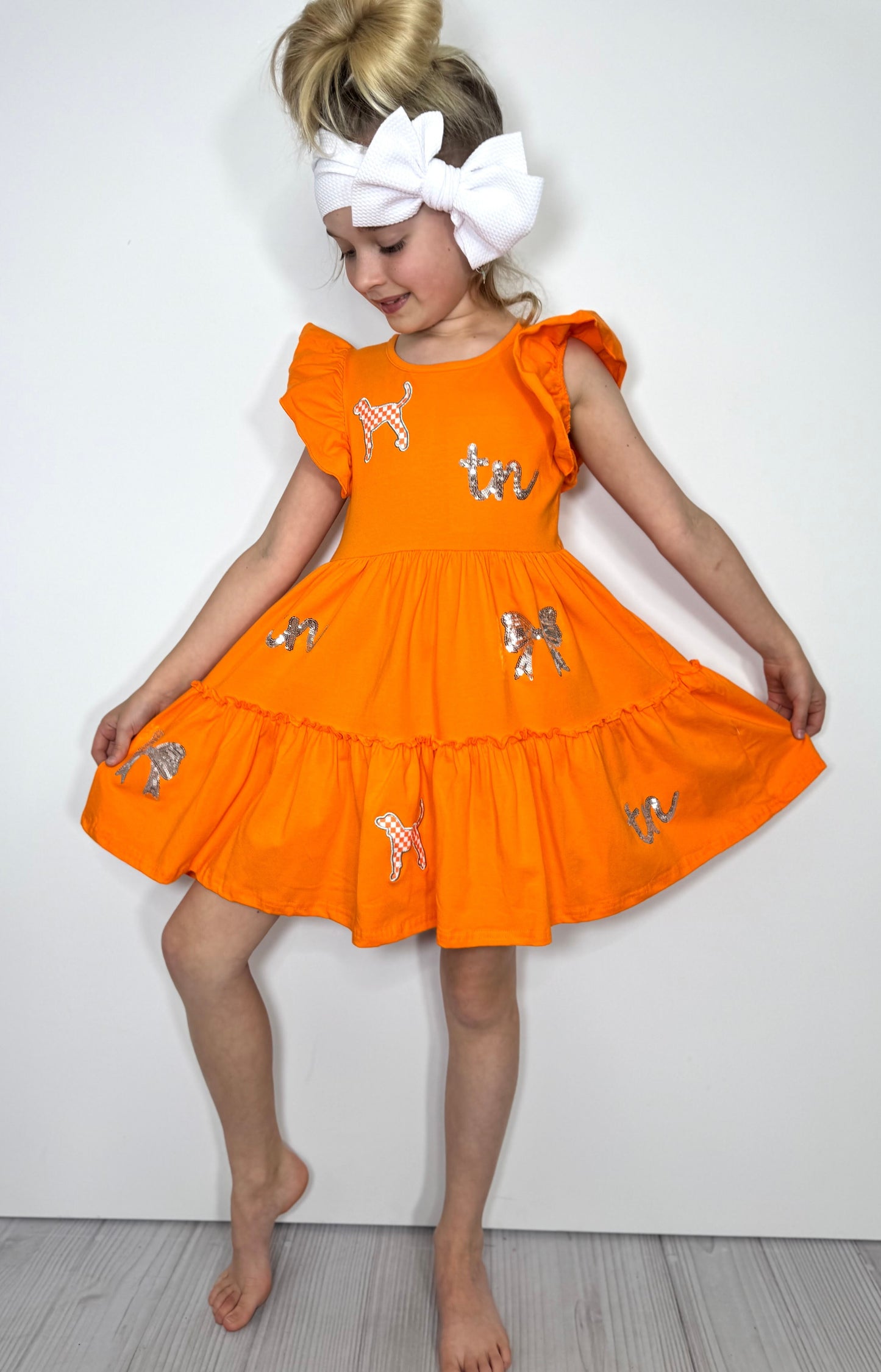 Tennessee Silver Sequin Dress by Clover Cottage
