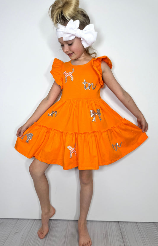 Tennessee Silver Sequin Dress by Clover Cottage