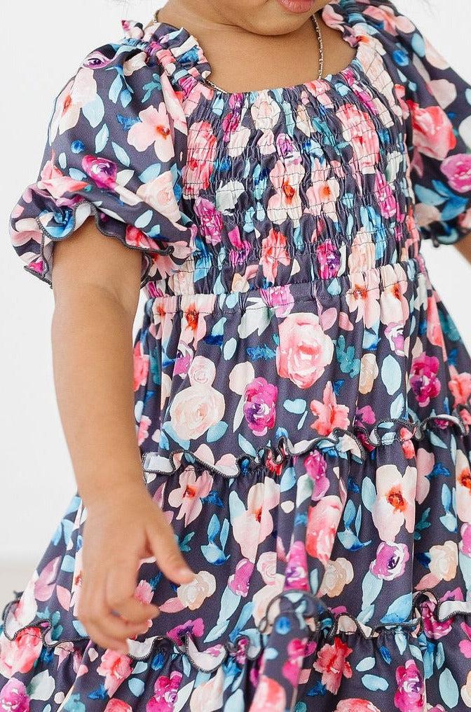 Beauty in Bloom Smocked Ruffle Dress by Mila & Rose