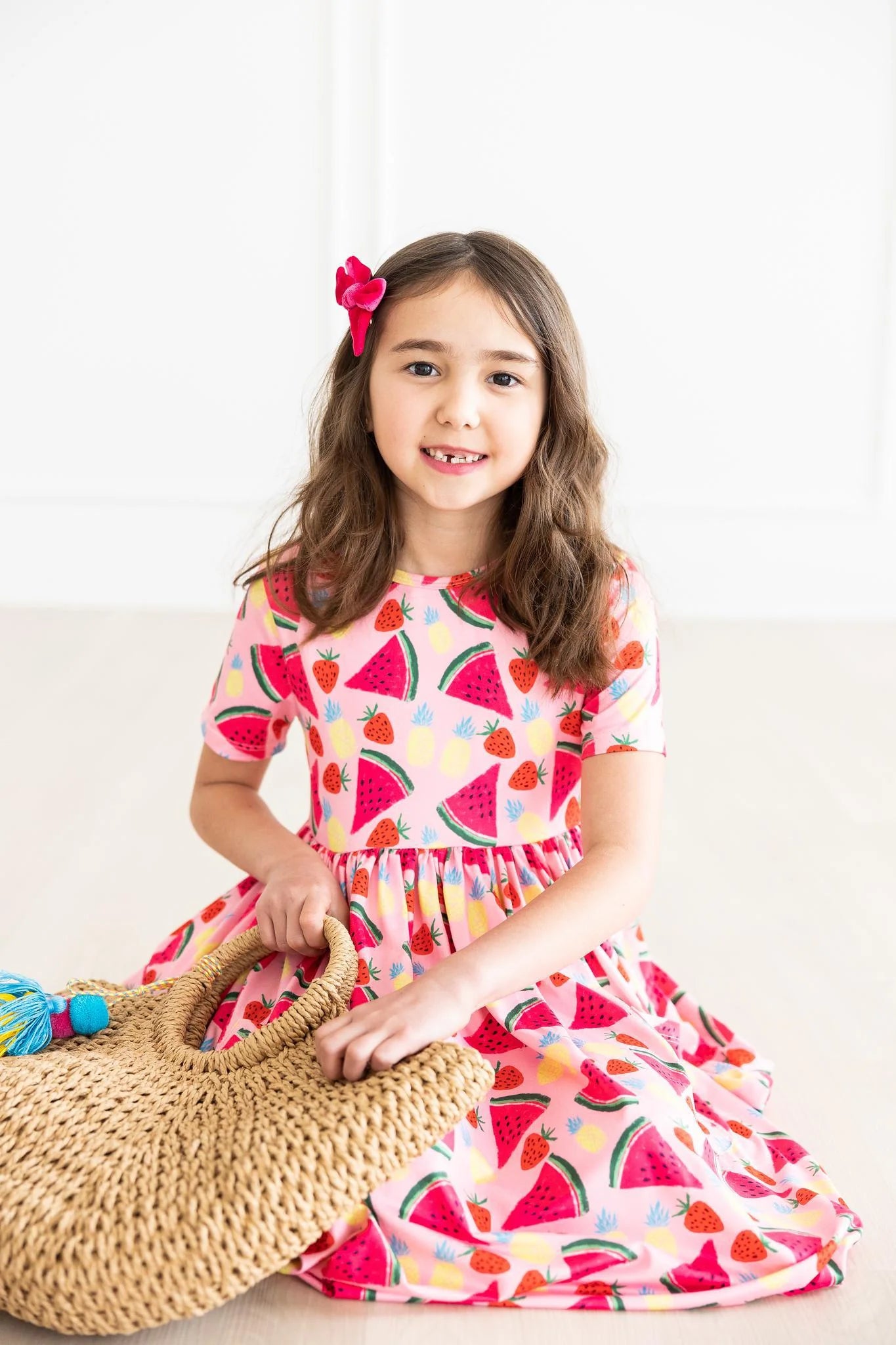 Watermelon Wonder Pocket Twirl Dress by Mila & Rose