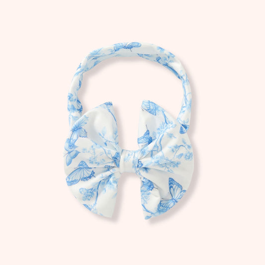 Vintage French Fairytale (Blue) Bow Headband by Pete + Lucy