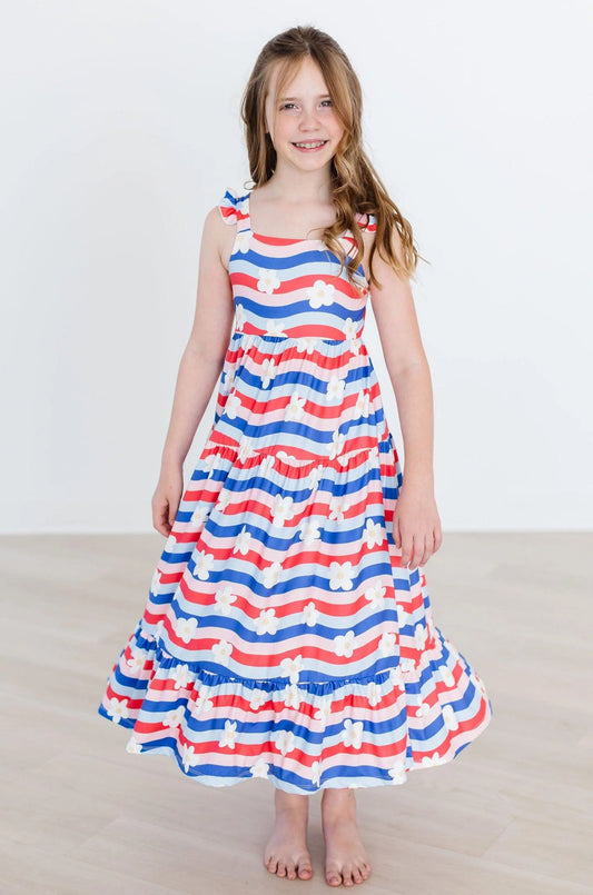 July Vibes Ruffle Maxi Dress by Mila & Rose