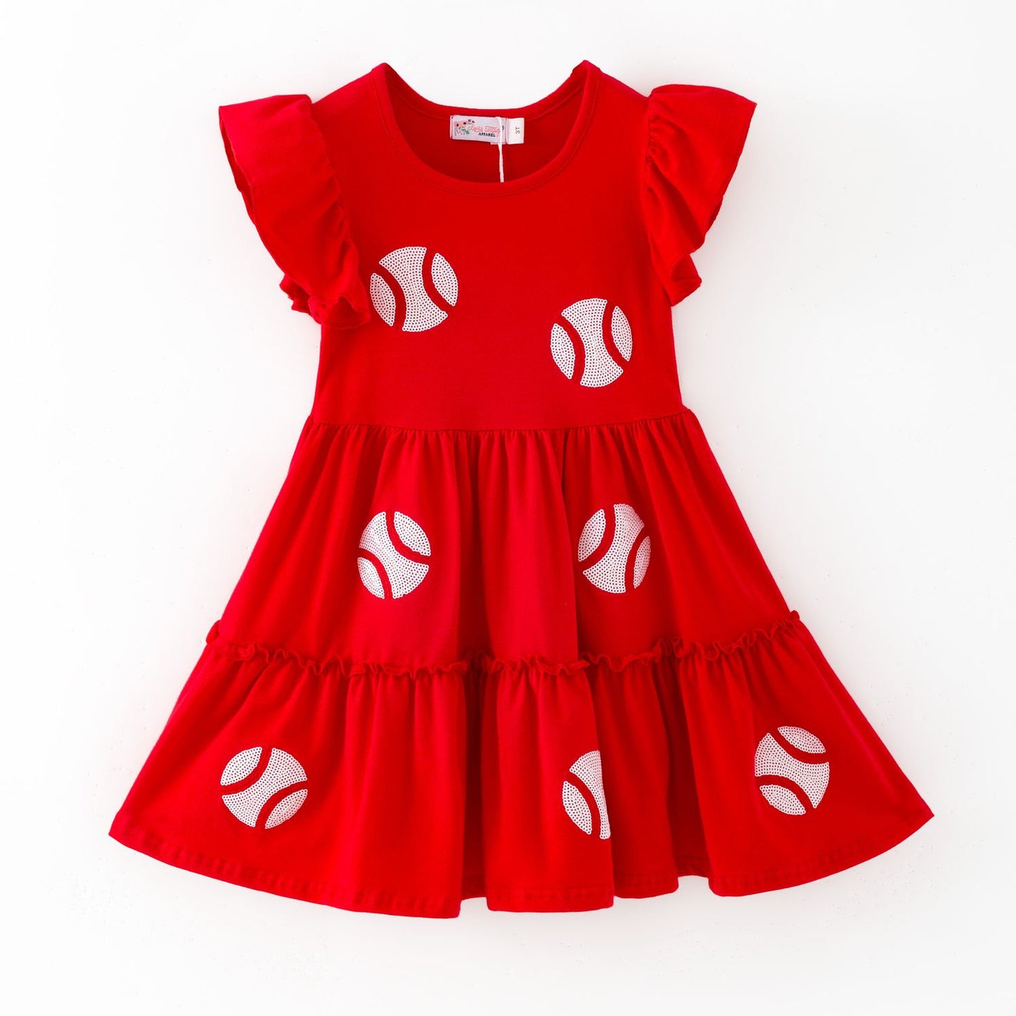 Baseball Sequin Dress by Clover Cottage