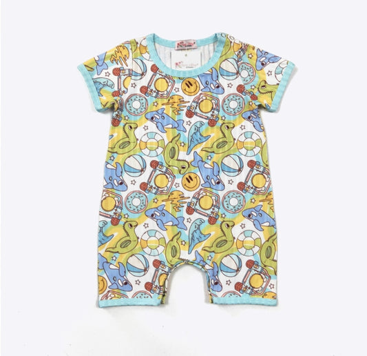 Beach Boy Infant Romper by Clover Cottage