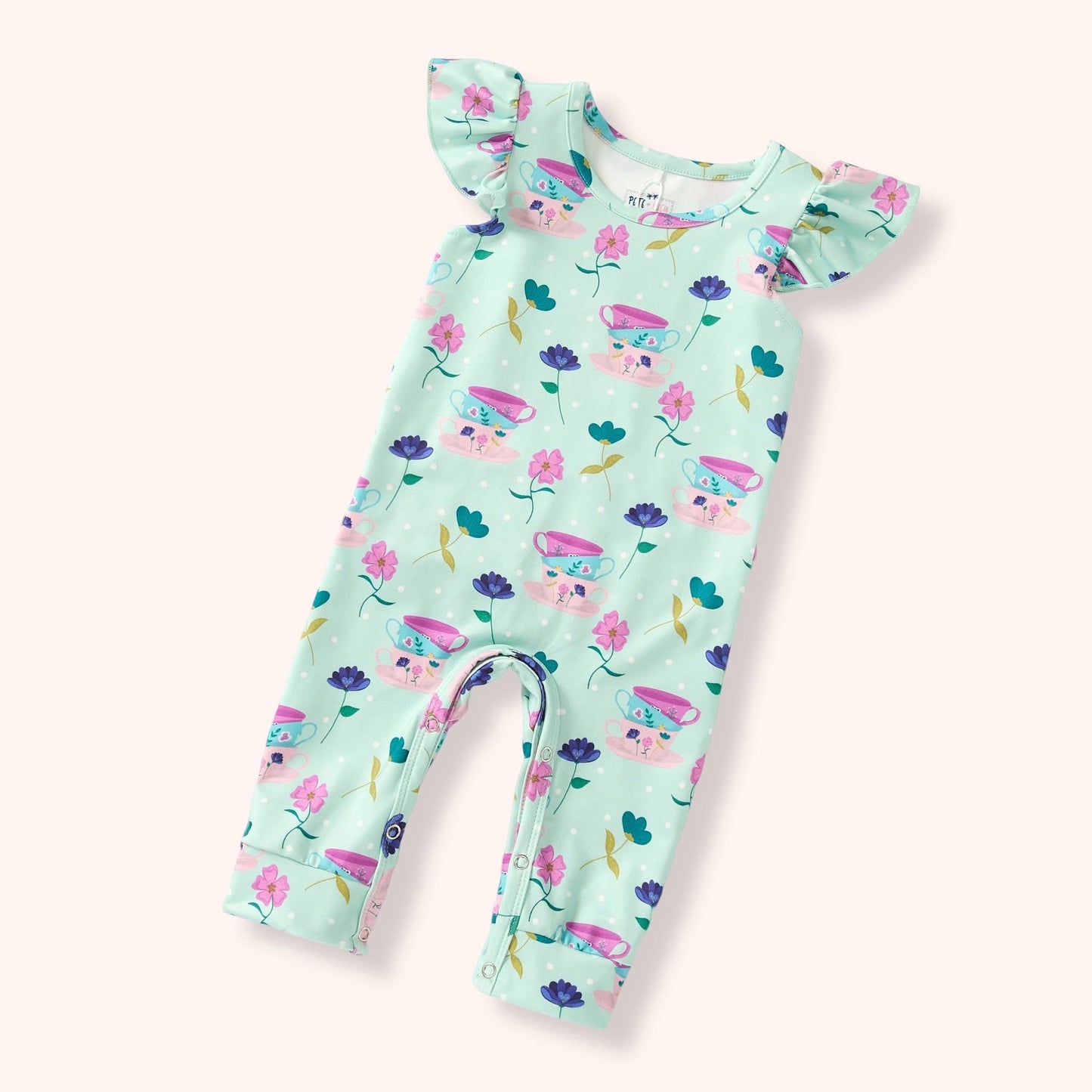 Tea Party Infant Romper by Pete + Lucy
