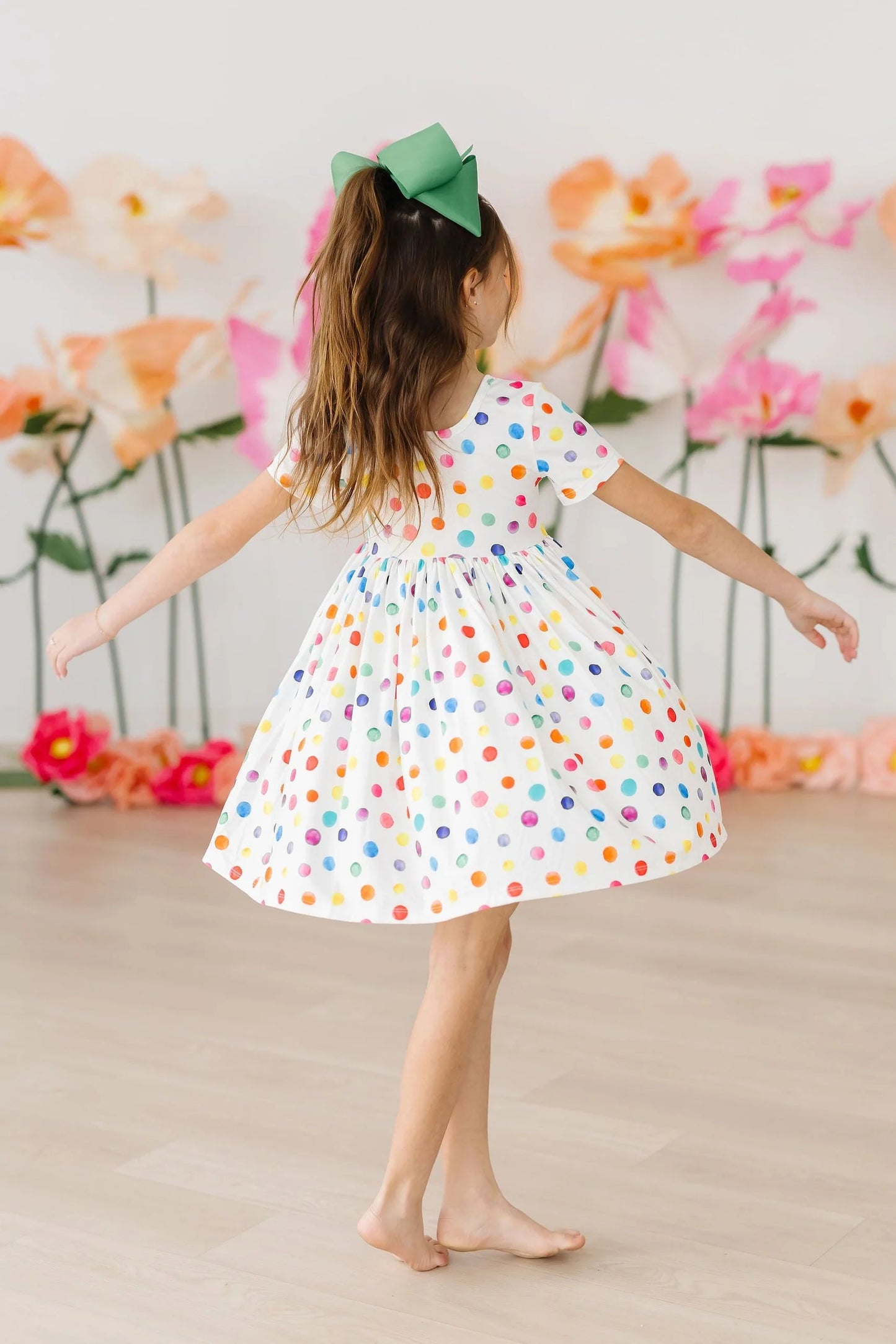 Colorful Dots Pocket Twirl Dress by Mila & Rose