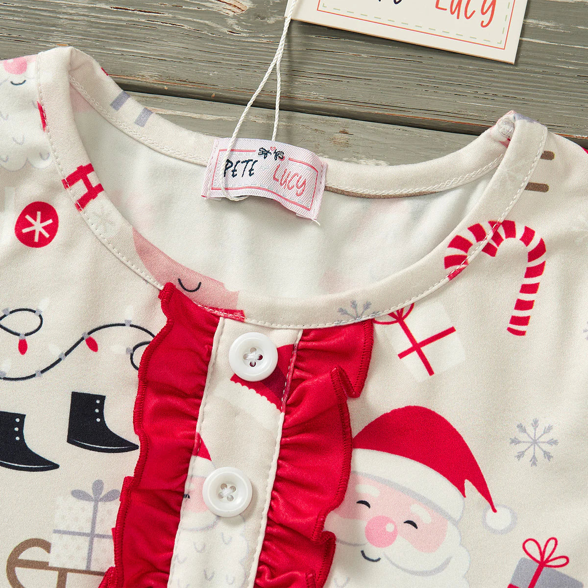 (Preorder) Santa’s Sleigh Pant Set by Pete + Lucy