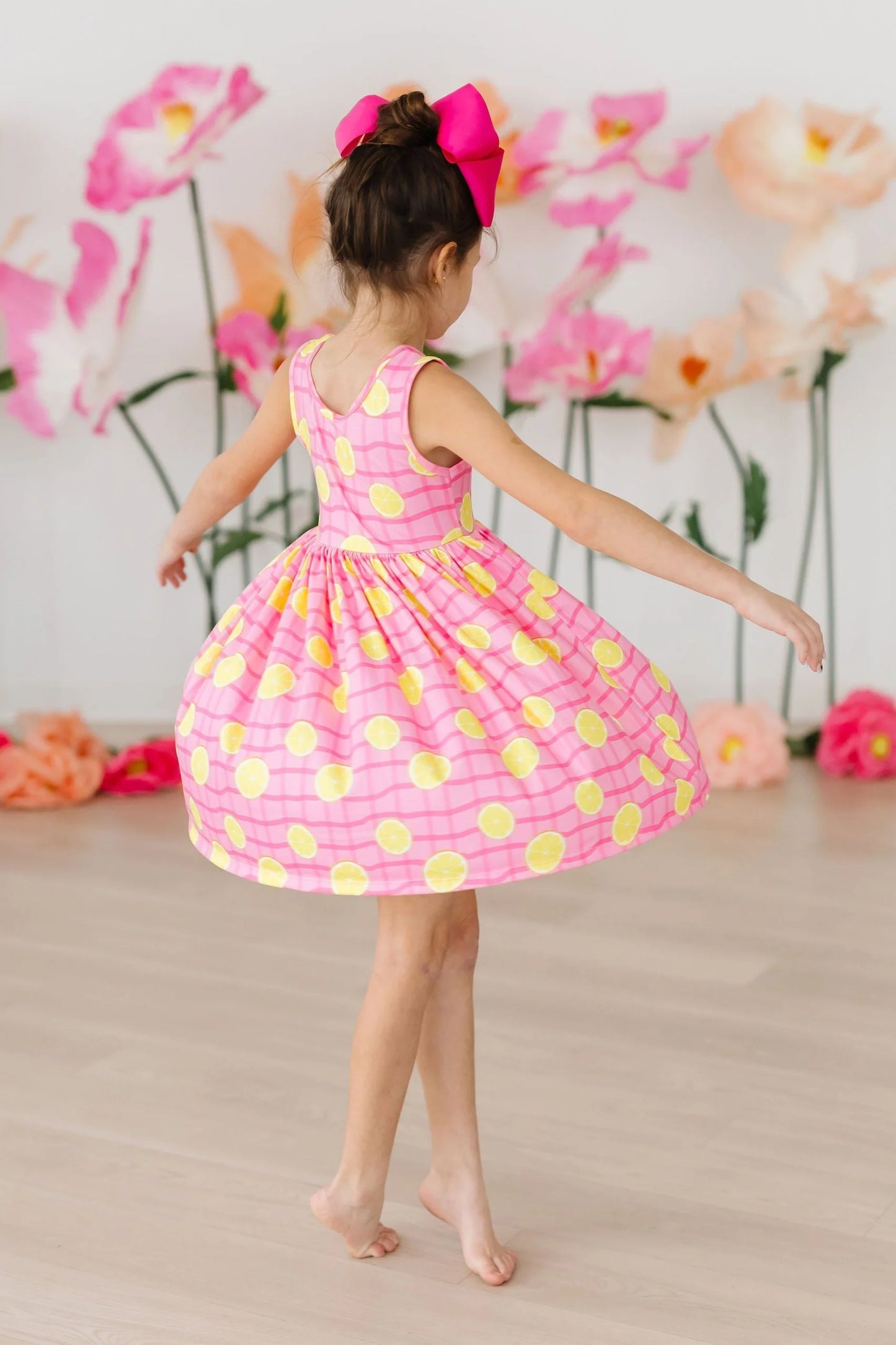 Pink Lemonade Tank Twirl Dress by Mila & Rose