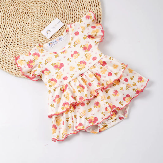 Budding Florals Infant Romper by Okie & Lou