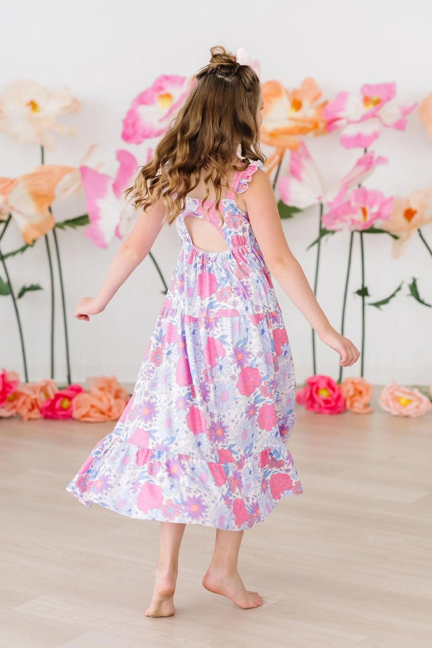 Sweet Springtime Ruffle Maxi Dress by Mila & Rose