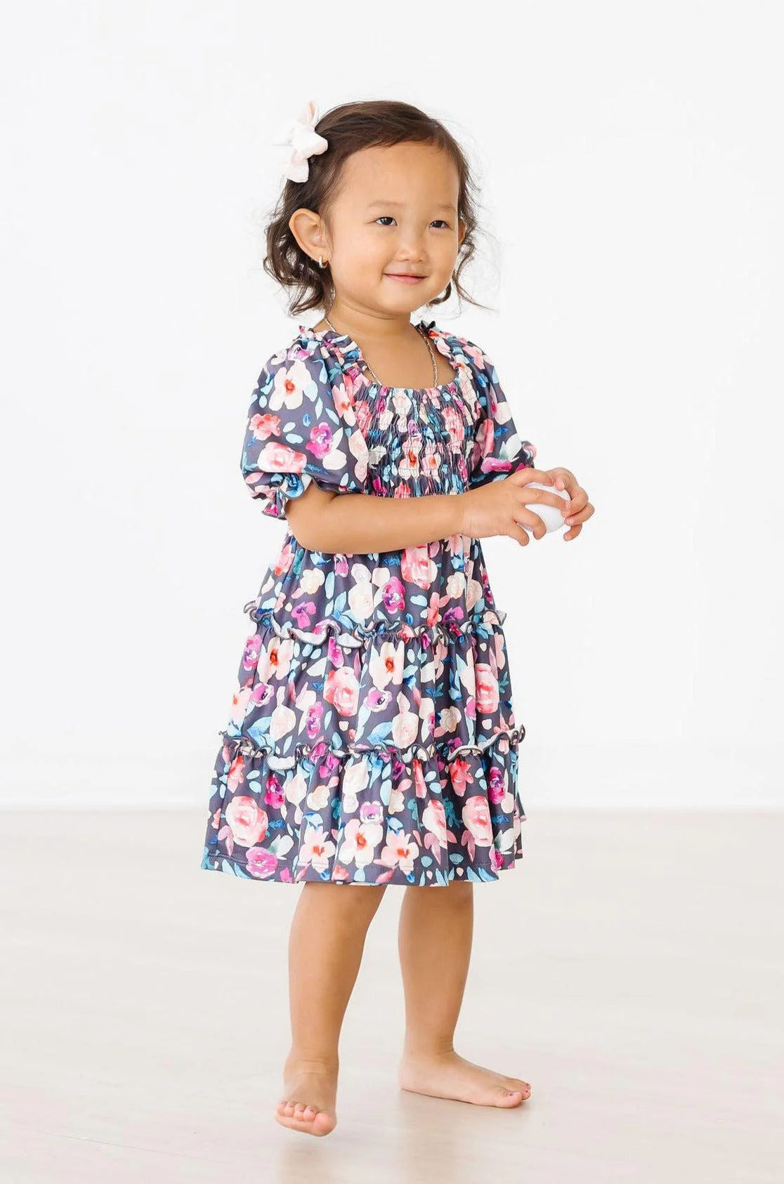 Beauty in Bloom Smocked Ruffle Dress by Mila & Rose