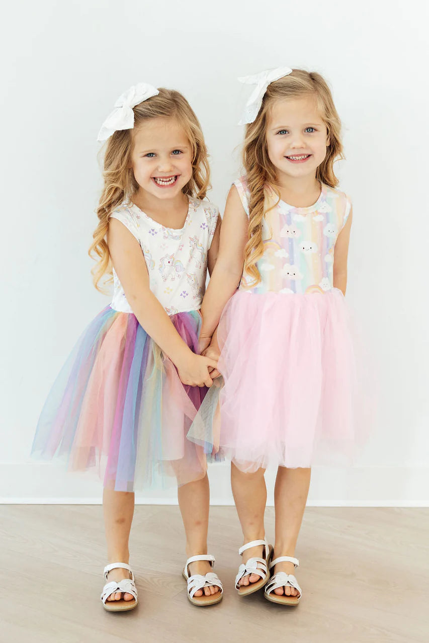 Rainbow Skies Tank Tulle Dress by Mila & Rose
