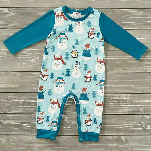 (Preorder) Unisex Frosty Family Infant Romper by Pete + Lucy