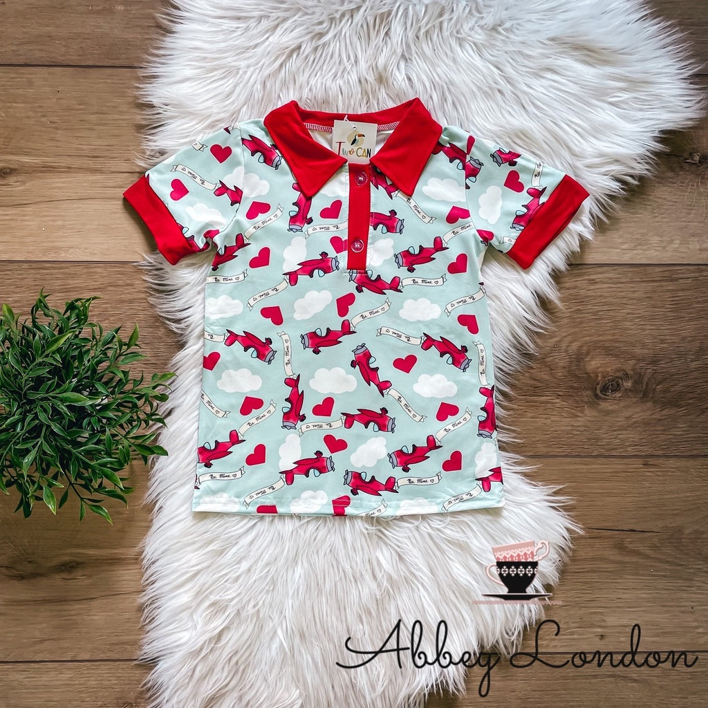 Be Mine Red Baron Polo Shirt by TwoCan