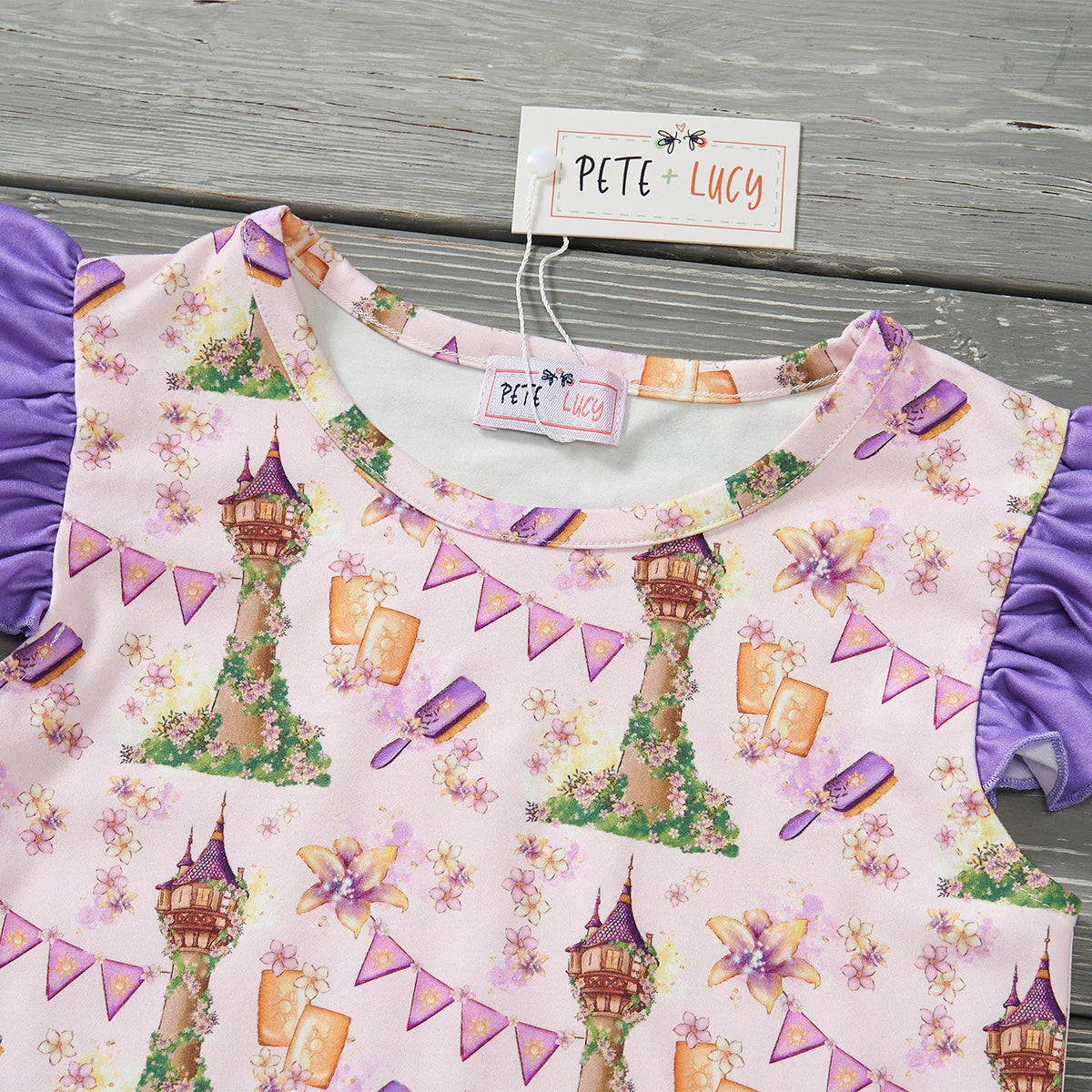 (Preorder) Let Your Hair Down Girl’s Loungewear Set by Pete + Lucy