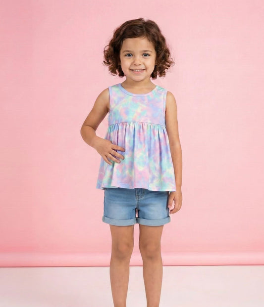 (Preorder) Cotton Candy Swirl Short Set by Pete + Lucy