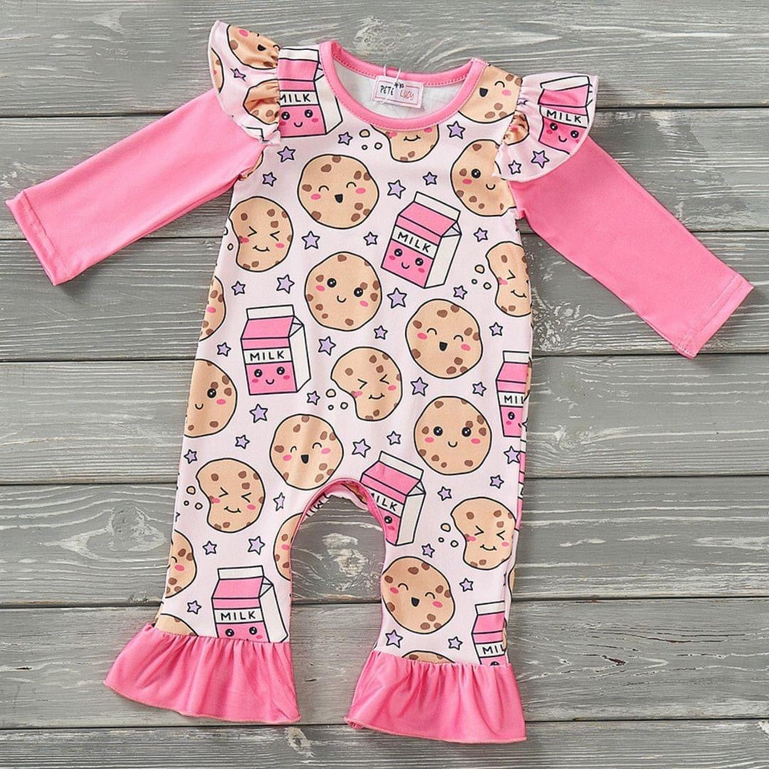 Milk & Cookies Infant Romper by Pete + Lucy