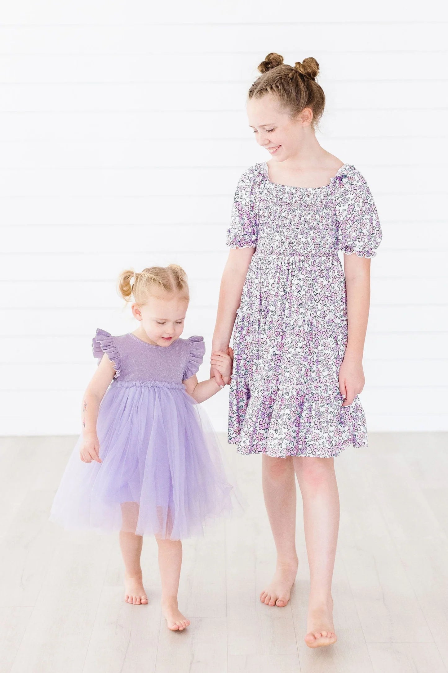 Lovely Lavender Smocked Ruffle Dress by Mila & Rose