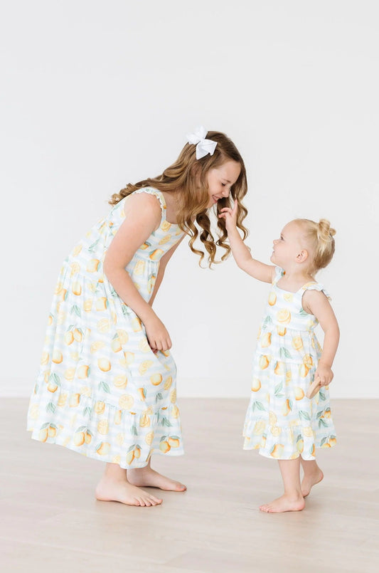 Lovely Lemons Ruffle Maxi Dress by Mila & Rose