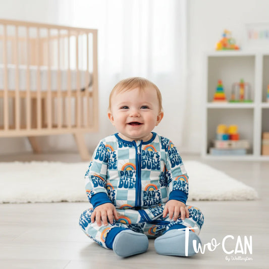 Dad’s Little Dude Infant Romper by TwoCan