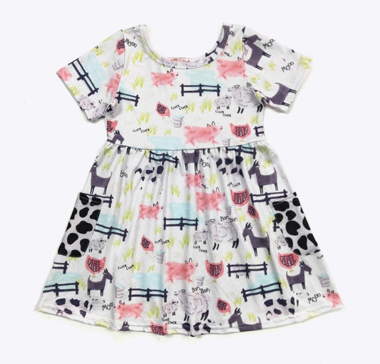 Goats on the Farm Dress by Clover Cottage