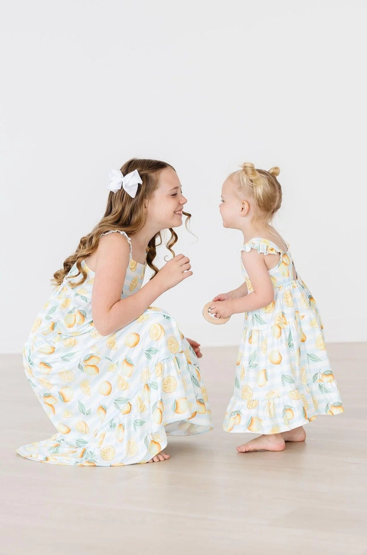 Lovely Lemons Ruffle Maxi Dress by Mila & Rose