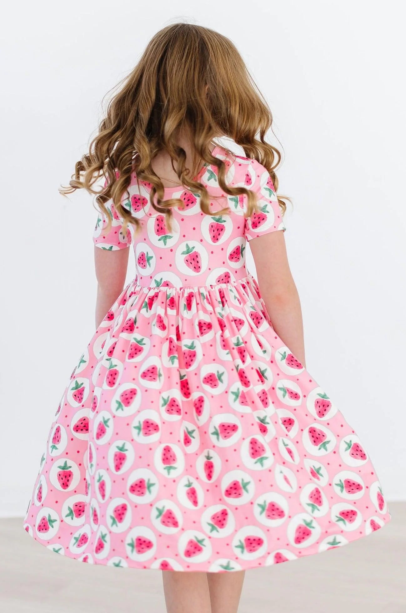 Strawberry Fields Pocket Twirl Dress by Mila & Rose