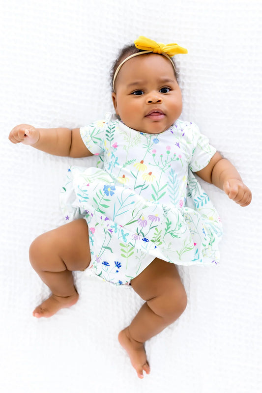 Spring Dandelion Twirl Bodysuit by Mila & Rose