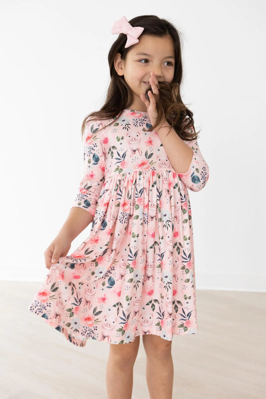 This Little Piggy Twirl Dress by Mila & Rose