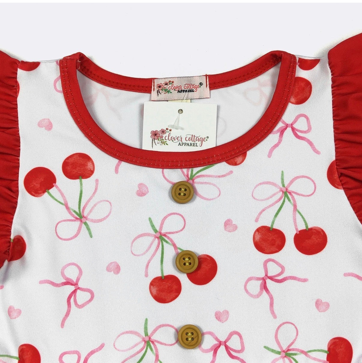 Coquette Cherries Dress by Clover Cottage