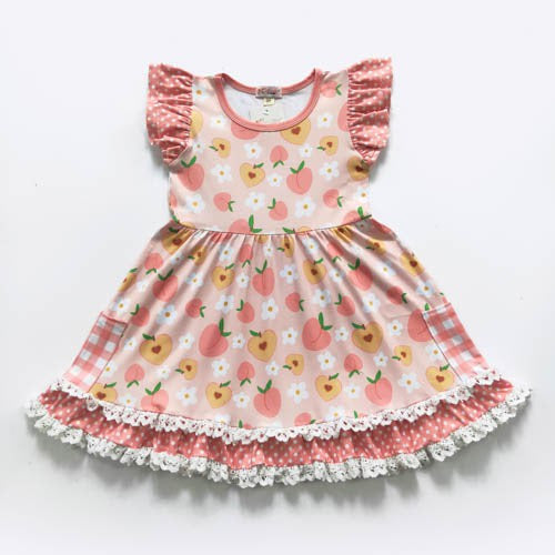 Peach Blossom Dress by Clover Cottage