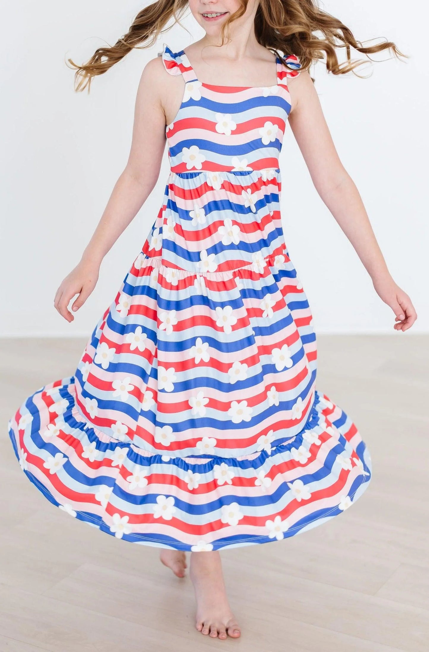 July Vibes Ruffle Maxi Dress by Mila & Rose