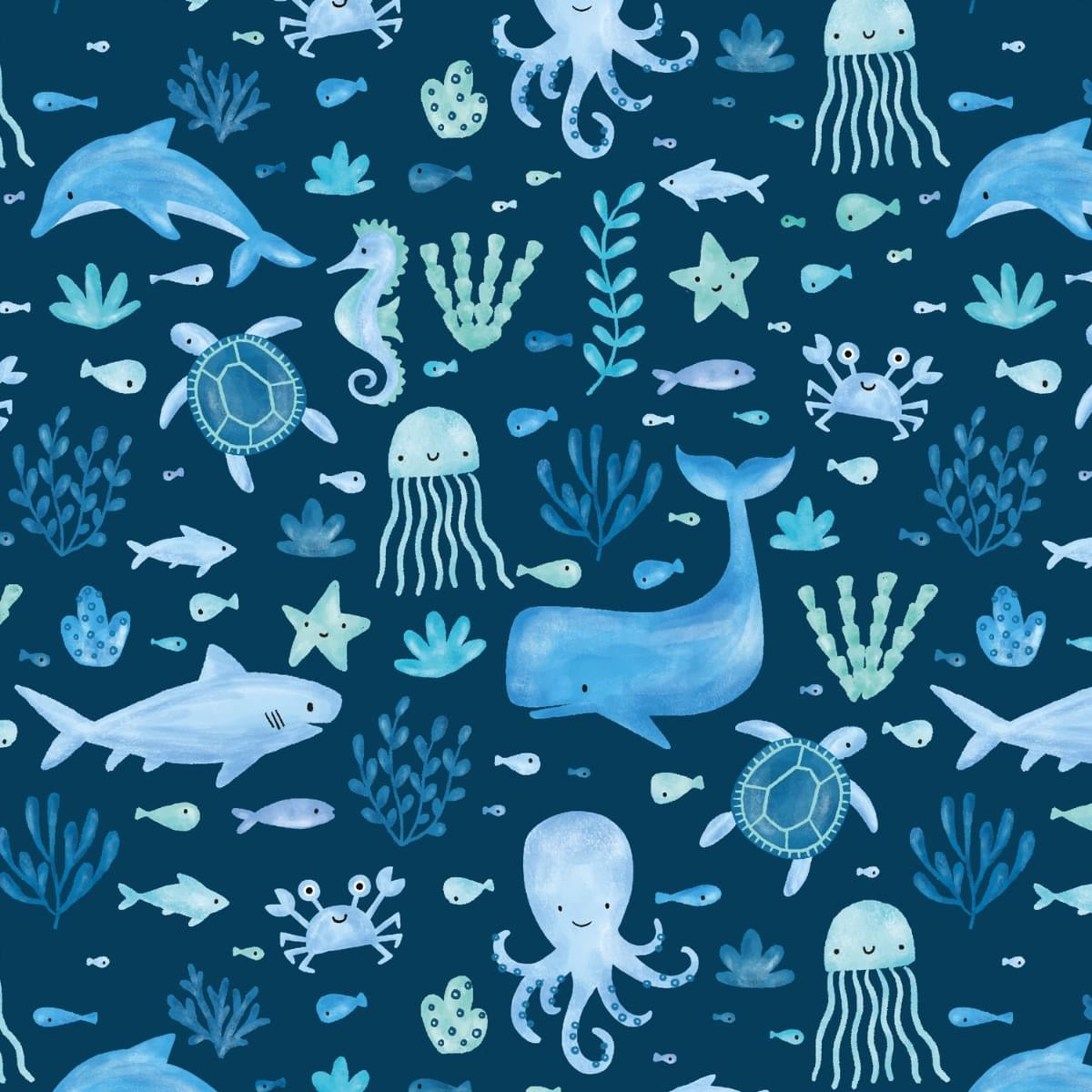(Preorder) Under the Sea Boy’s Infant Romper by Pete + Lucy
