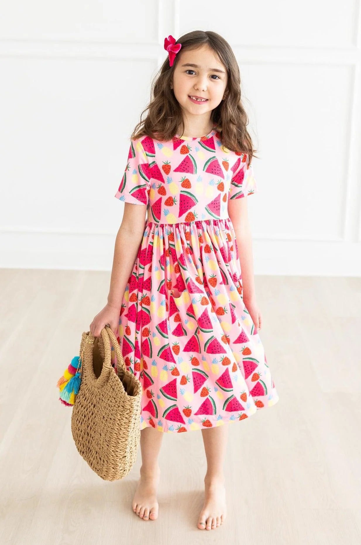 Watermelon Wonder Pocket Twirl Dress by Mila & Rose