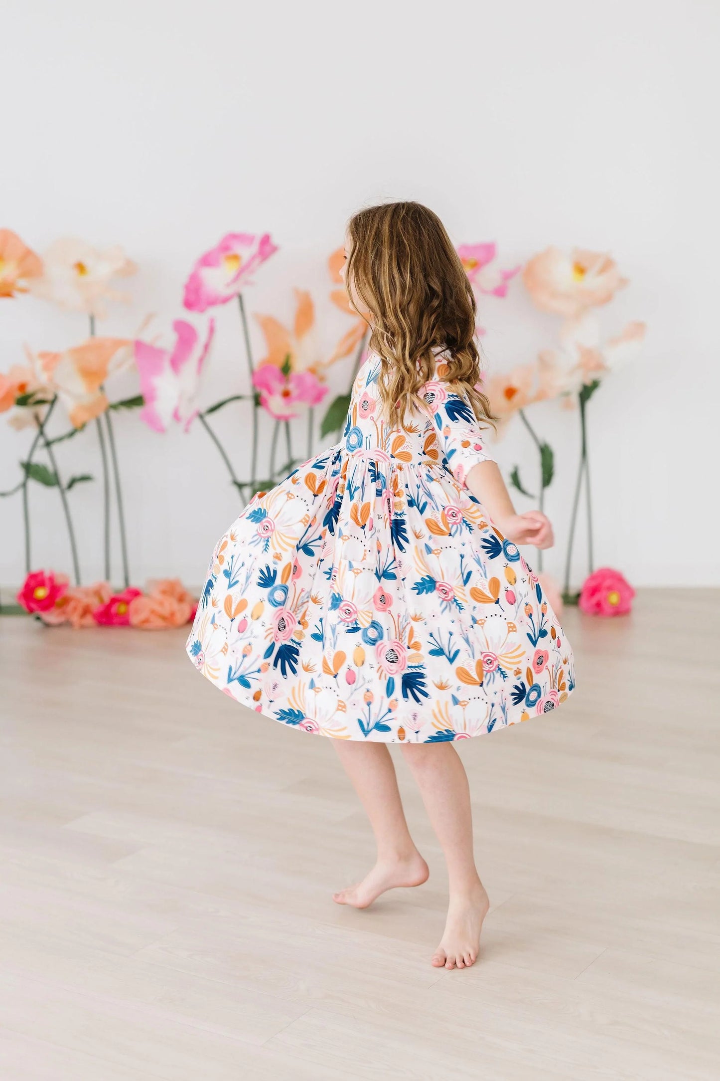 Blush Peony Twirl Dress by Mila & Rose