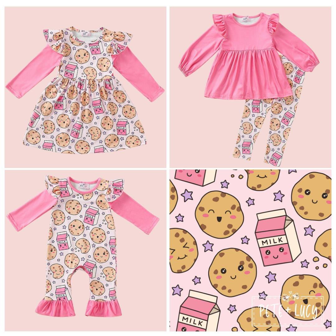 Milk & Cookies Infant Romper by Pete + Lucy