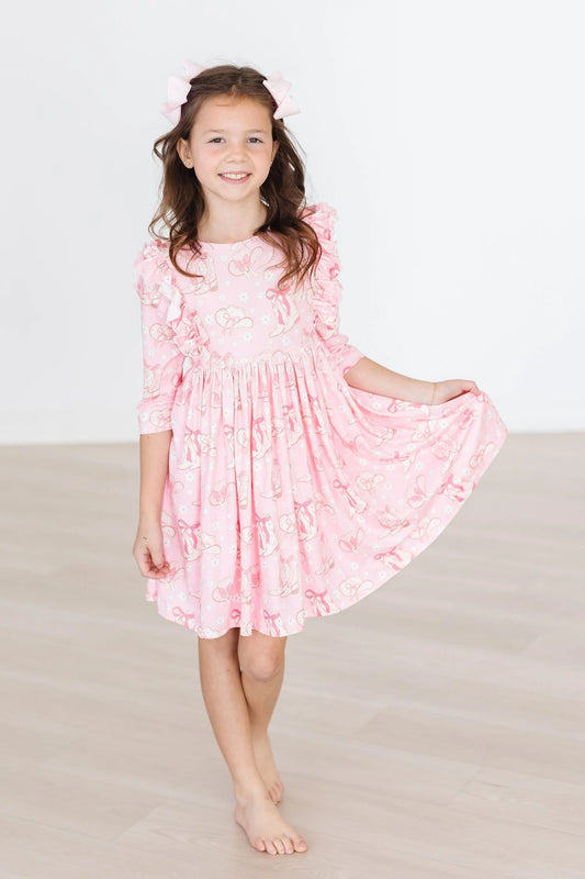 Howdy Ruffle Twirl Dress by Mila & Rose