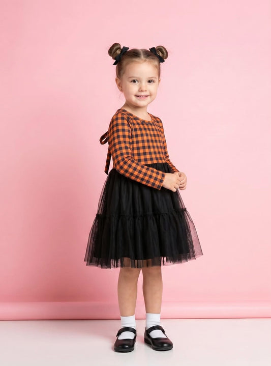 (Preorder) Harvest Gingham Tulle by Pete + Lucy